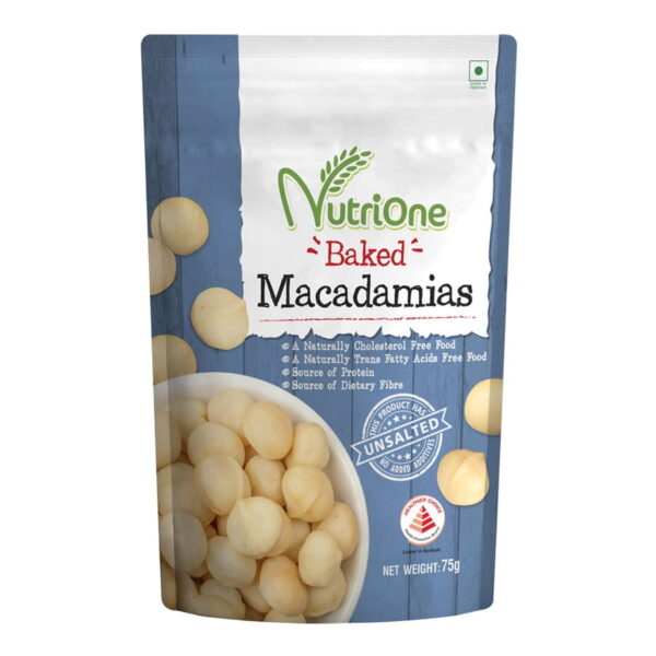 NUTRIONE TG Baked Macadamias (75g)