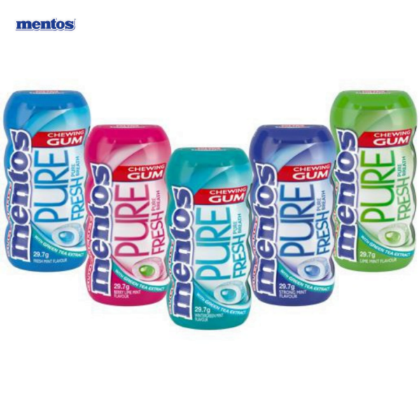 MENTOS Pure Fresh Chewing Gum Bottle (29gm)